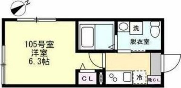 （仮称）上小田中アパートの物件間取画像